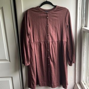 Richer Poorer Cloud Weave Button Up Dress S